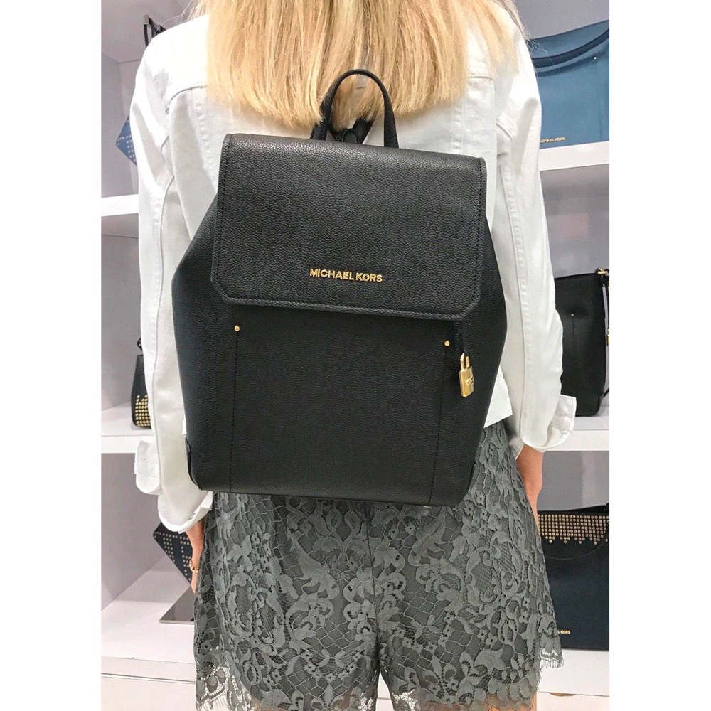 Michael Kors Hayes Medium Backpack Black